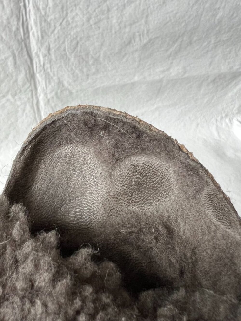 Birkenstock sandals Arizona Big Buckle Shearling teddy gray EU 37 6 6.5 slides - Picture 9 of 13